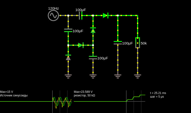 Voltage quadrupler