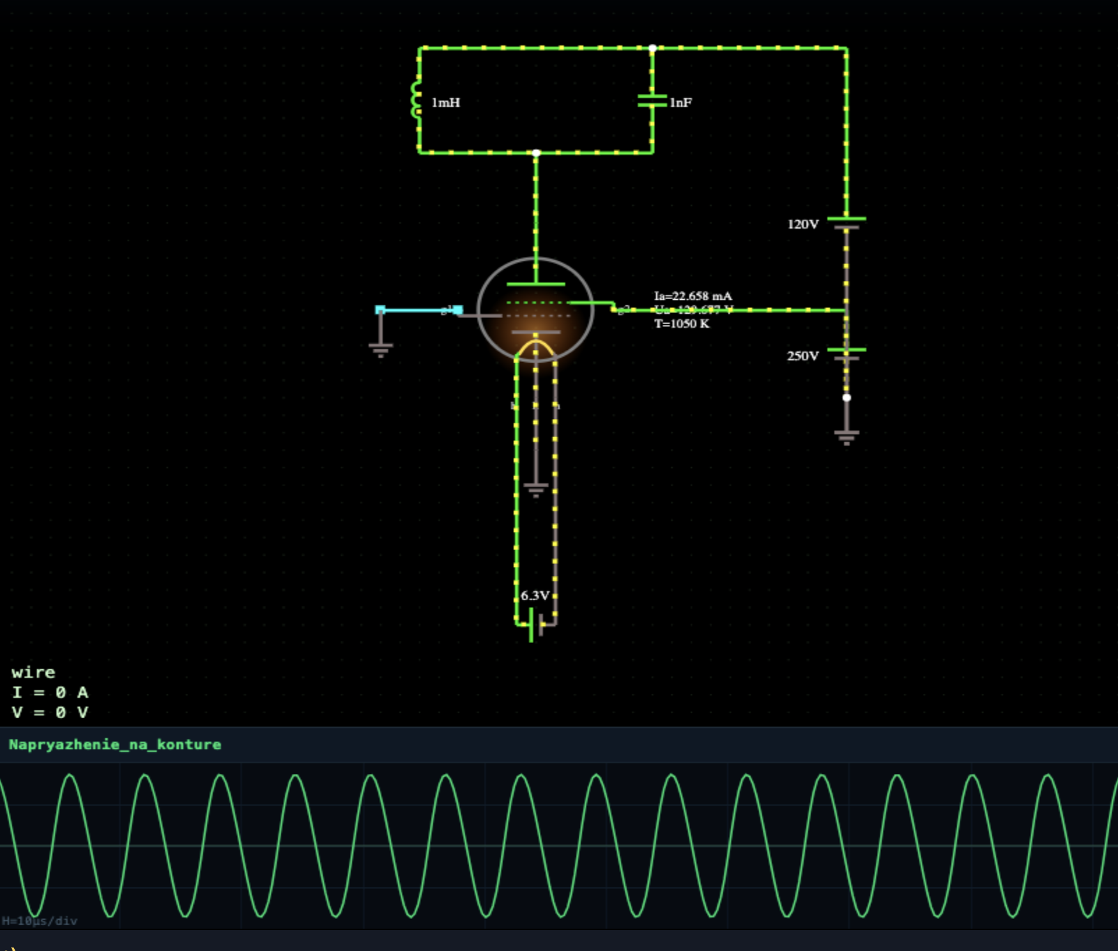 Tetrode: dynatron HF oscillator