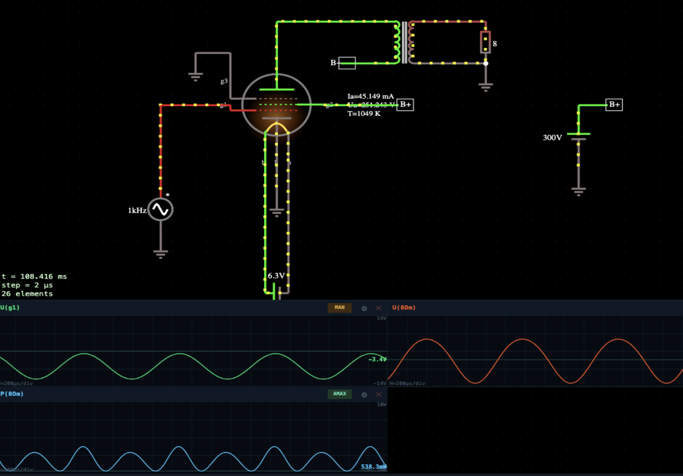 Pentode: power amplifier