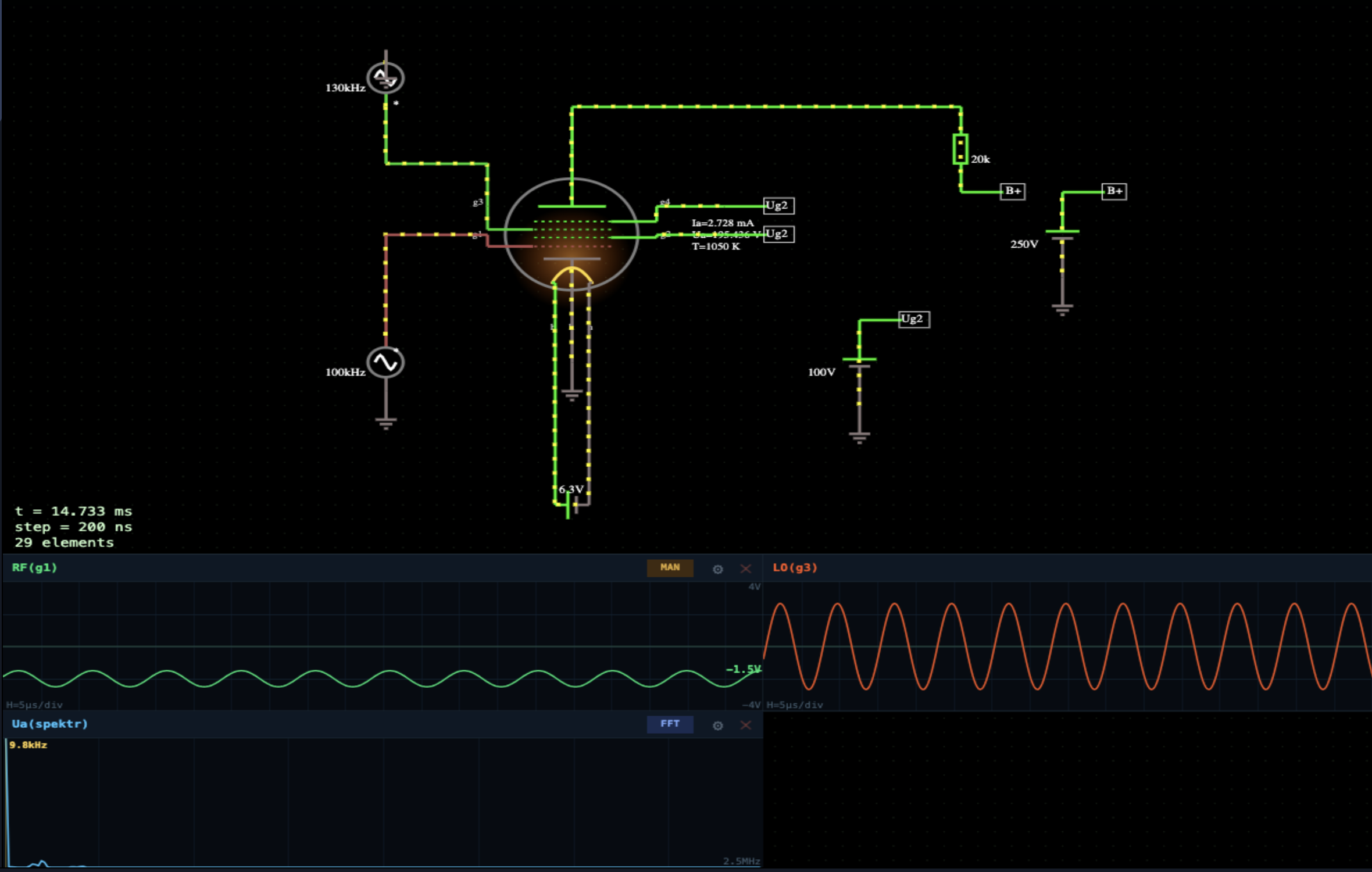Hexode: frequency mixer