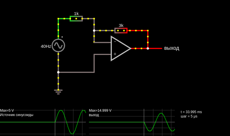 Inverting amplifier (op-amp)