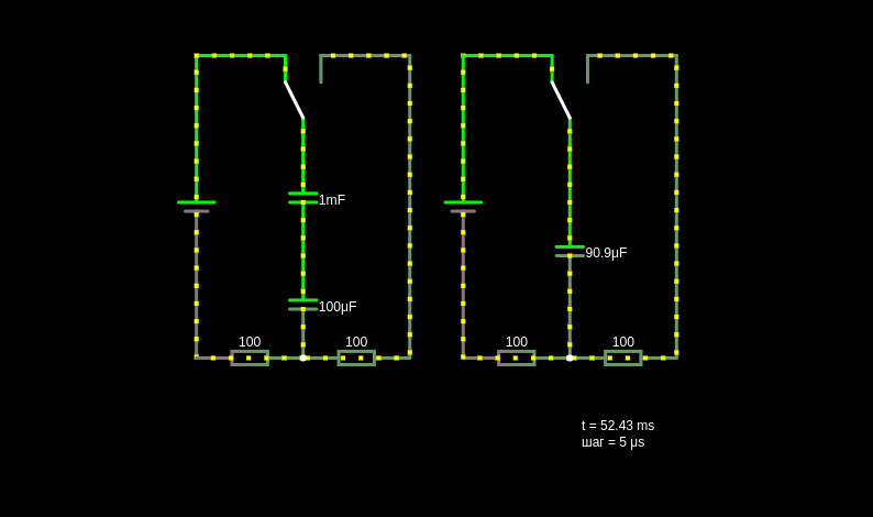 Capacitors in series