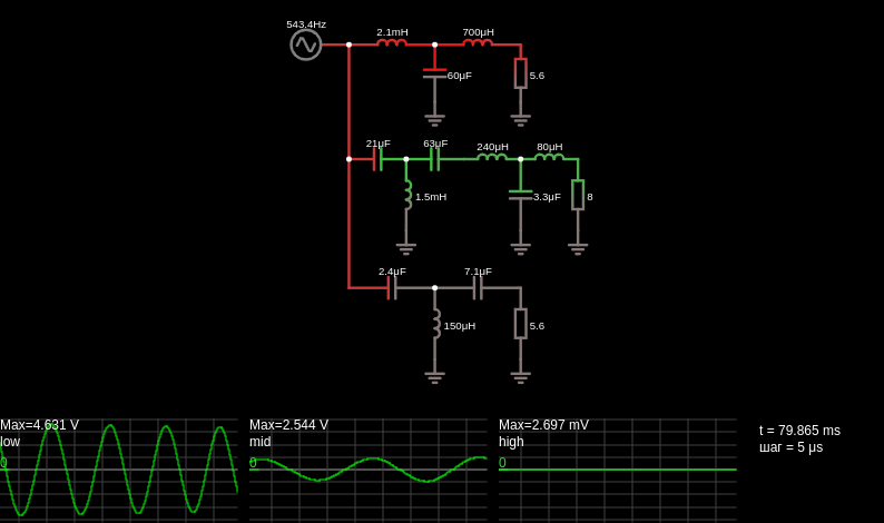 Crossover (speaker) filter