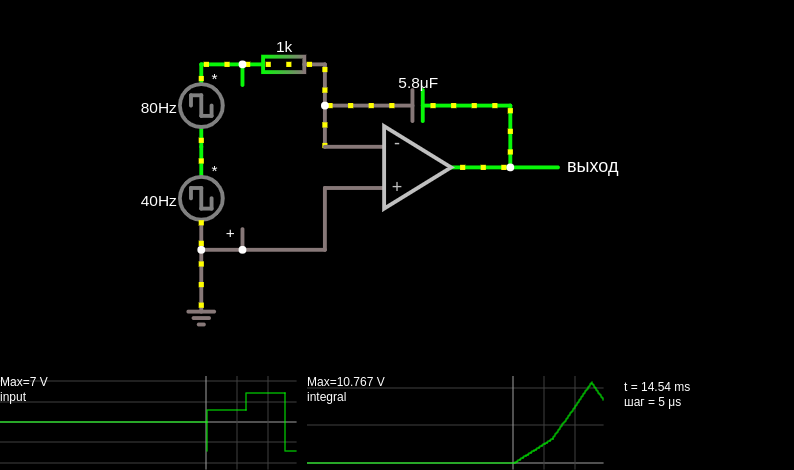 Inverting integrator (op-amp)