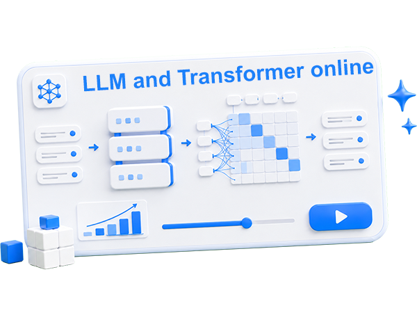 LLM and Transformer online: training, attention and text generation