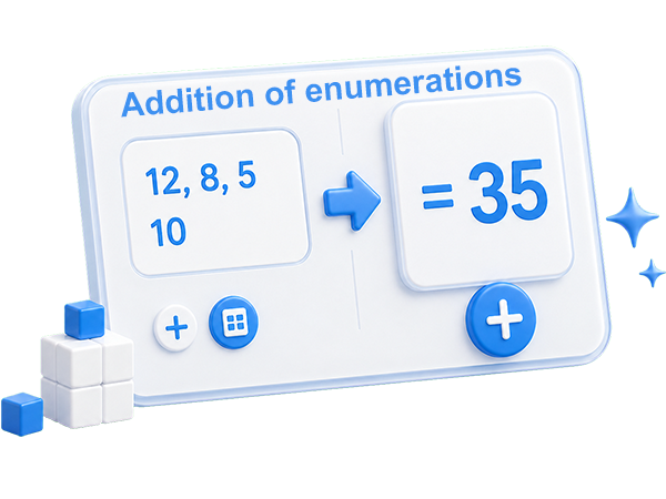 QuickAdder - Add numbers separated by commas or line breaks