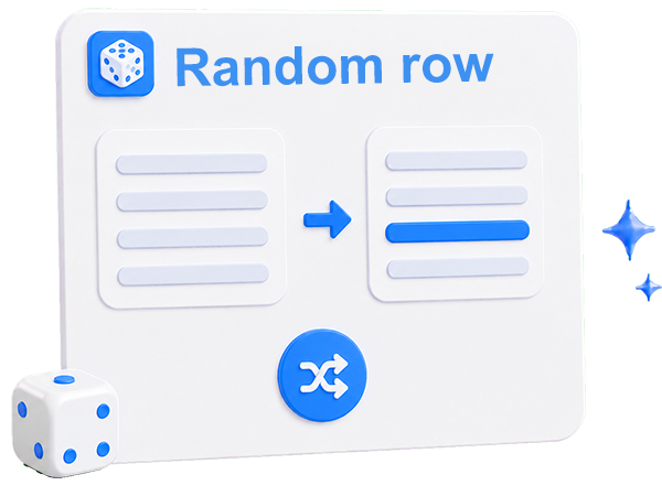 Select random string - online