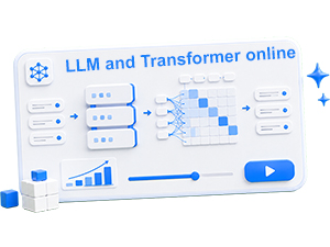 LLM and Transformer online: training, attention and text generation