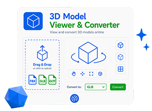 Online 3D model viewer and tranform (FBX, GLB, GLTF)