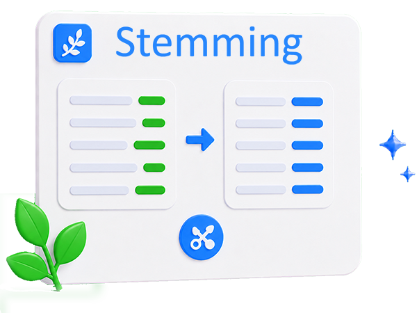 Stemmer remove endings, leave root - Stemmer Porter online