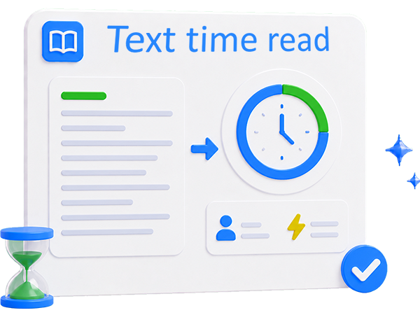 Determine the approximate reading time of any text online