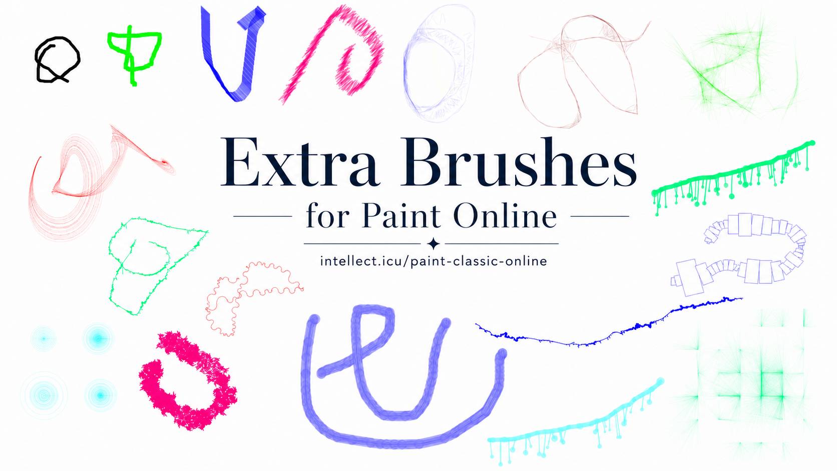 Brush drawing example