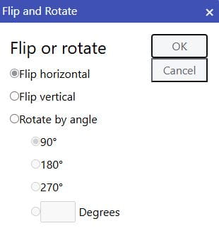 Flip/Rotate drawing example