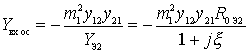   The influence of the internal OS on the properties of the resonant amplifier 