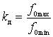   Range of working frequencies of radio receivers 