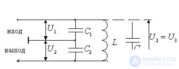   Radio input device with autotransformer connection 