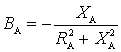   Transfer ratio in complex form 