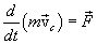   3.10.  The basic equation of the dynamics of the translational motion of a rigid body 