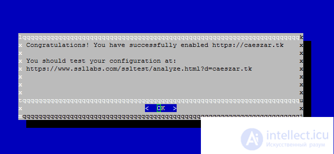 Installing an SSL certificate for Apache from Lets Encrypt