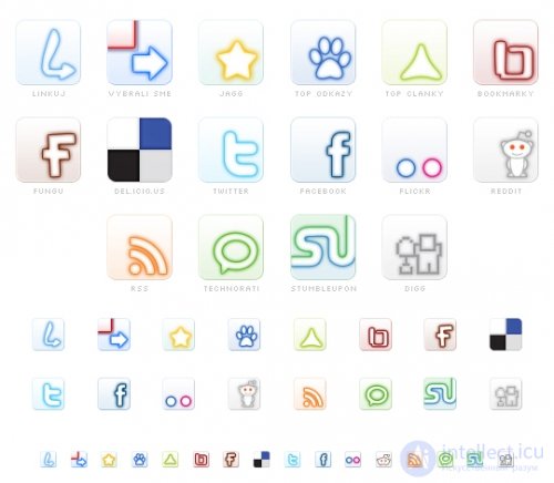 Buttons for adding to social bookmarks
