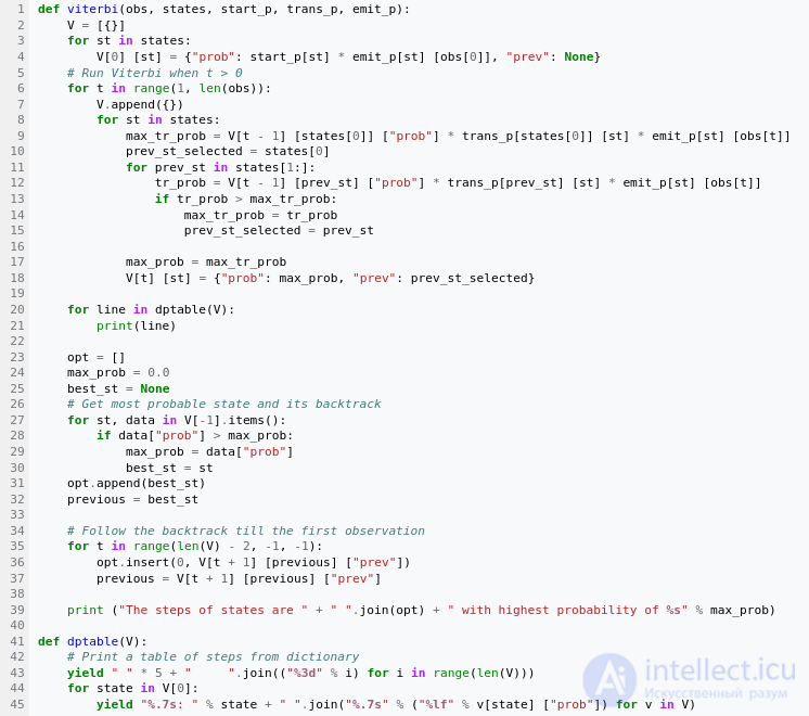 The Viterbi Algorithm