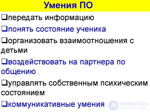 11.1. Styles and Models of the Teachers Communication
