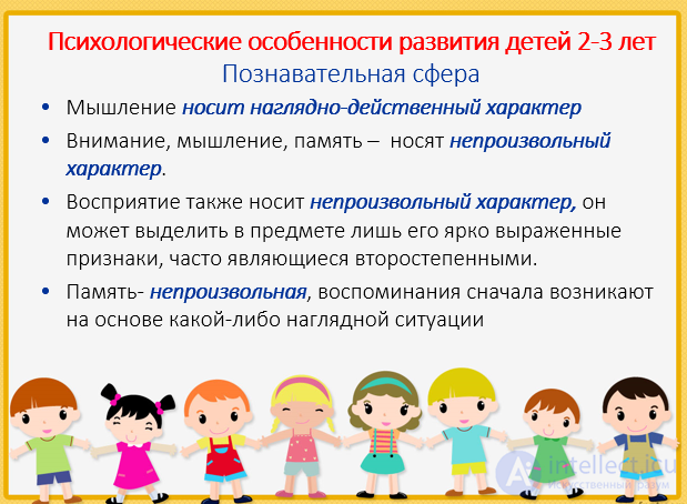 Preschool psychology - psychological development of children in different age groups