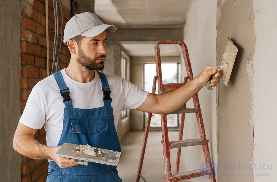 Master of finishing construction work