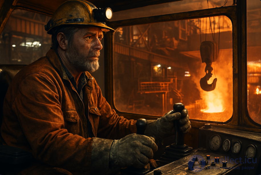 Machinist crane metallurgical production