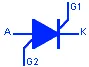 Symbols for Thyristors, Triacs, and Diacs