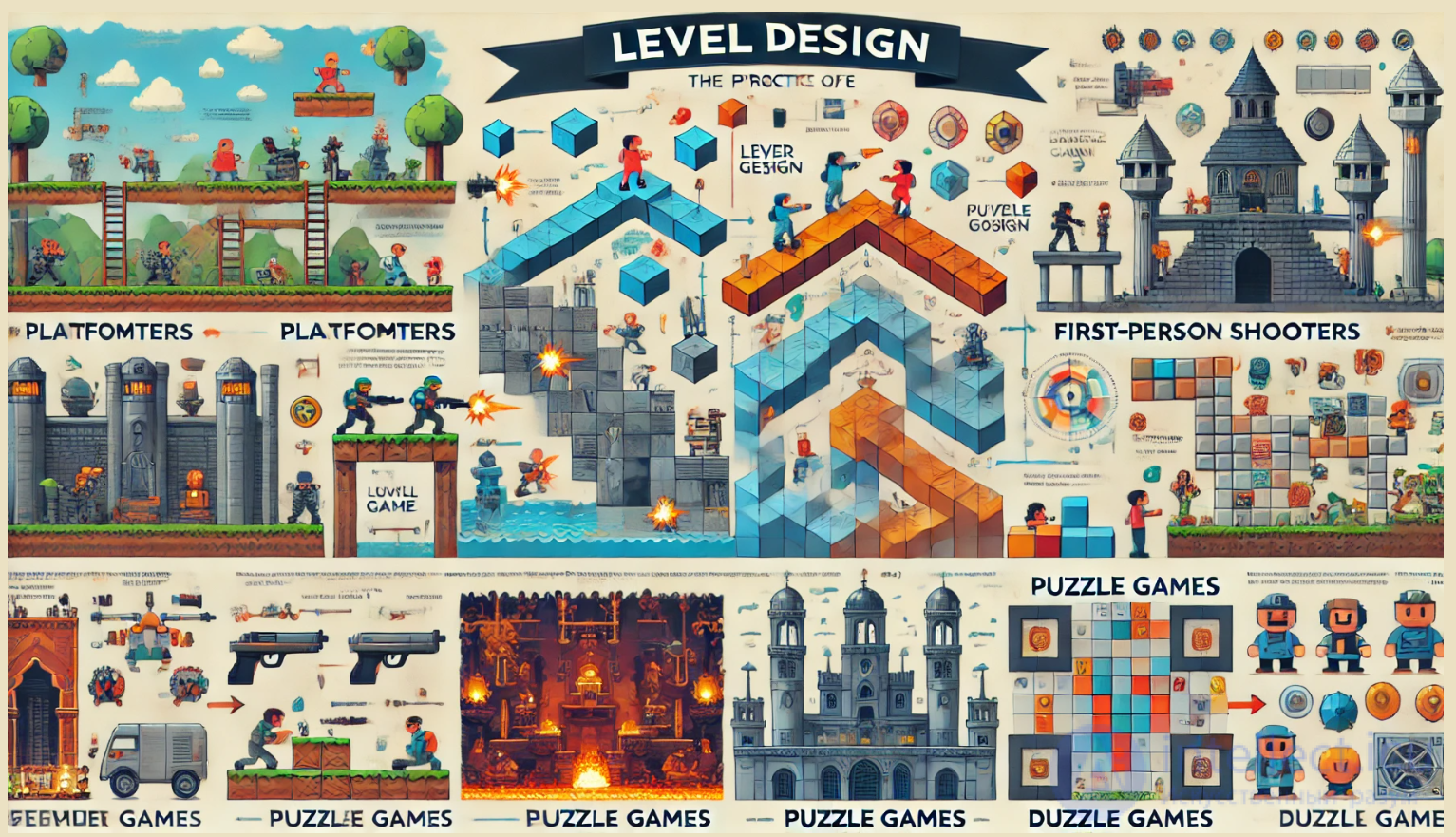 Practical Level Design for Different Game Genres