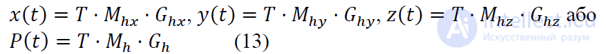 2.2. Parametric Bicubic Curves — Representation of Spatial Forms