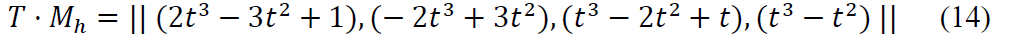 2.2. Parametric Bicubic Curves — Representation of Spatial Forms