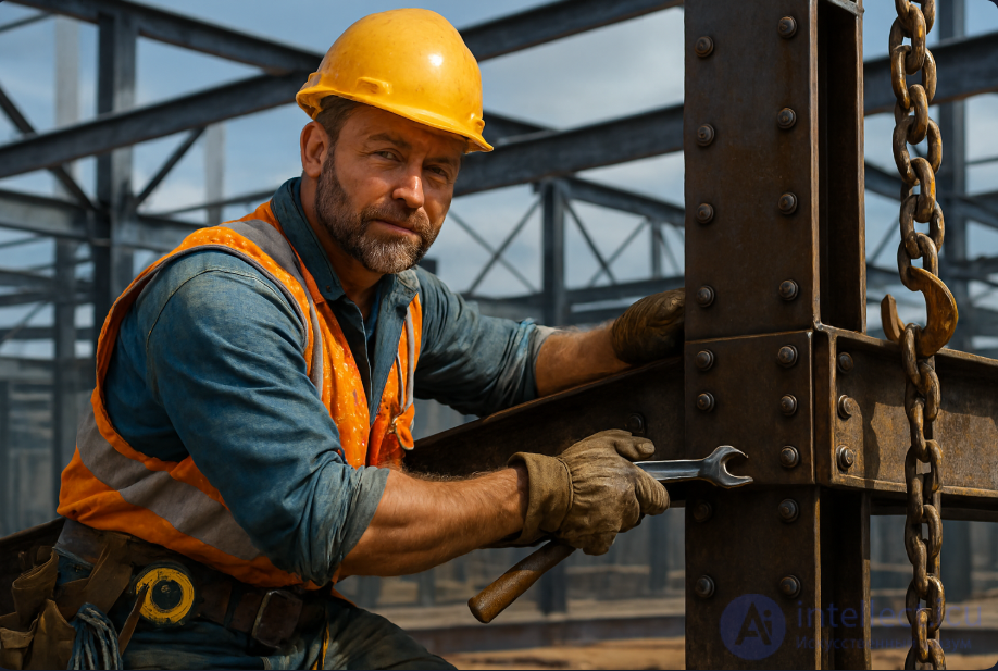 Installer of steel and reinforced concrete structures