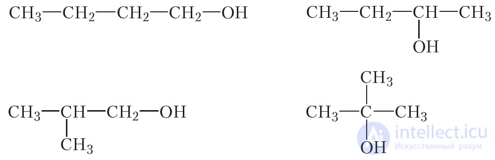 22. Saturated monohydric alcohols. Isomerism, nomenclature, classification