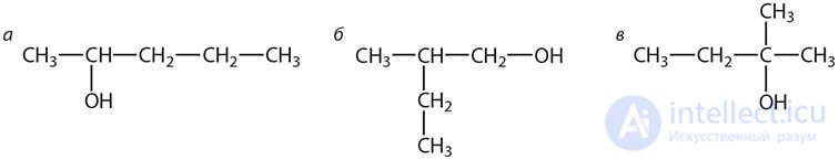 22. Saturated monohydric alcohols. Isomerism, nomenclature, classification