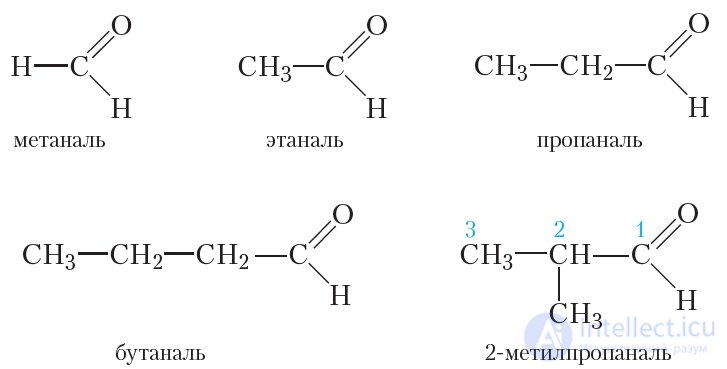 29. Aldehydes. Nomenclature. Isomerism. Physical Properties