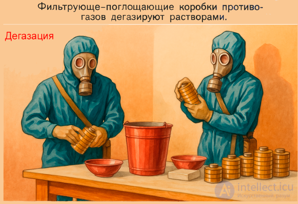 Sanitary Treatment of People (Deactivation, Degassing, Disinfection). Decontamination of Equipment and Property
