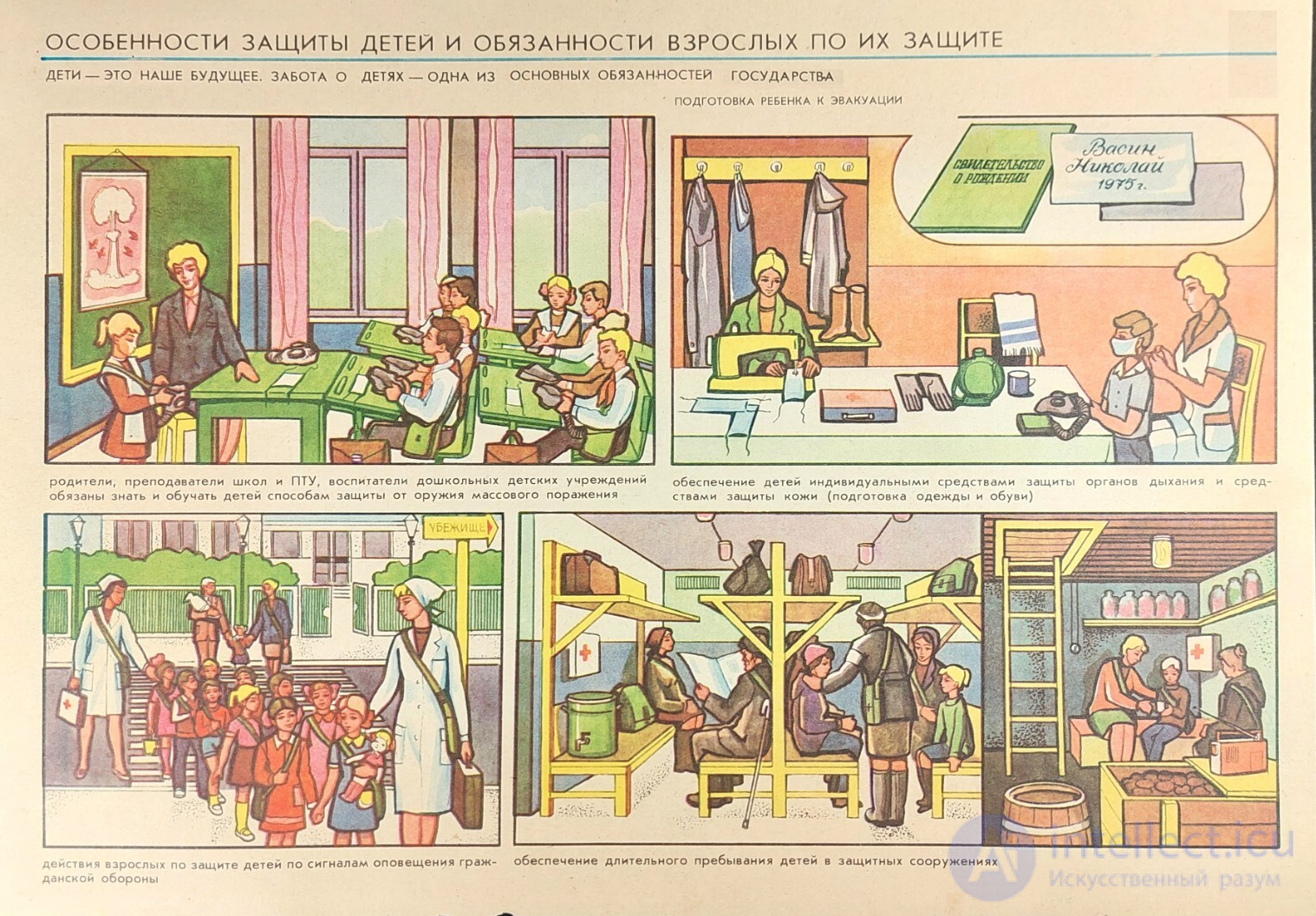 Warning Signals, Evacuation and Dispersal of the Population in an Emergency Situation