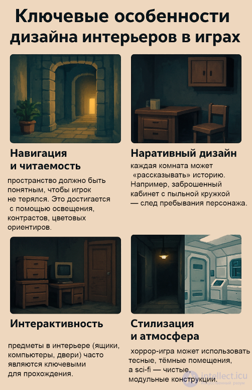 Interior and Exterior Design in Video Games and Real-World Architecture