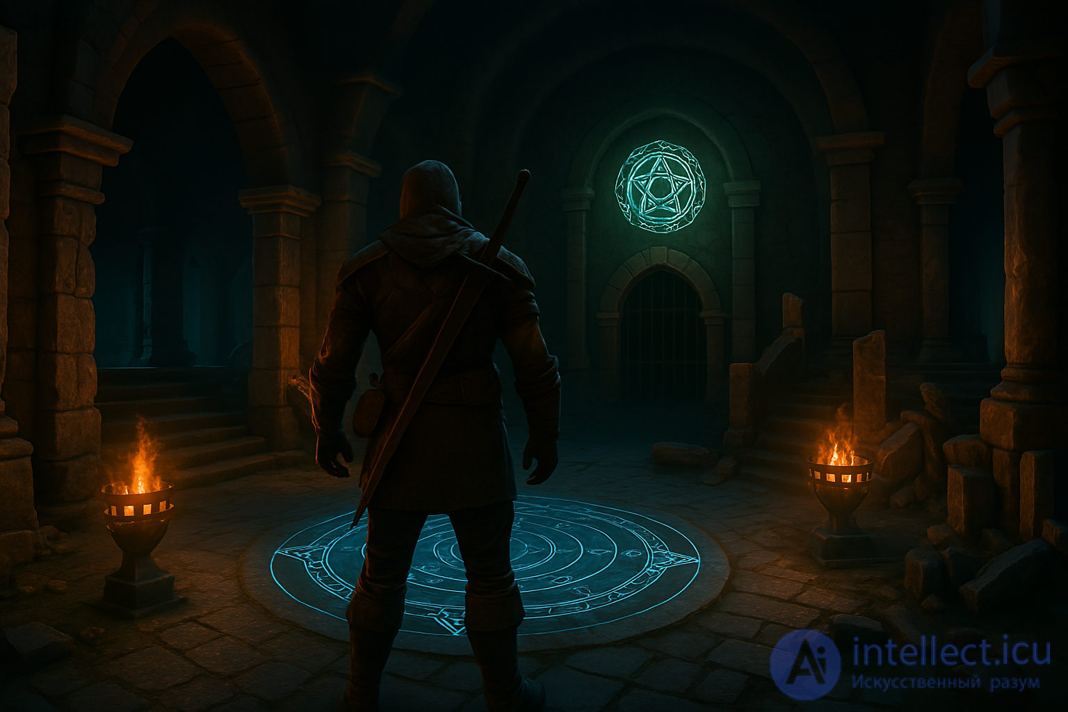 Features of architecture in video games 2d and 3d dungeons