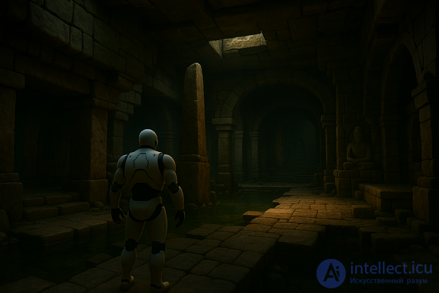 Features of architecture in video games 2d and 3d dungeons