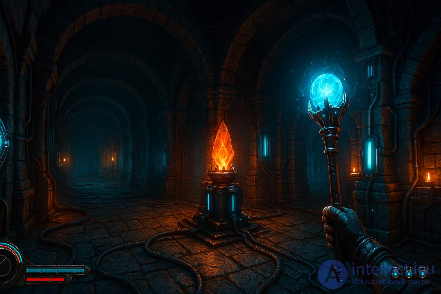 Features of architecture in video games 2d and 3d dungeons