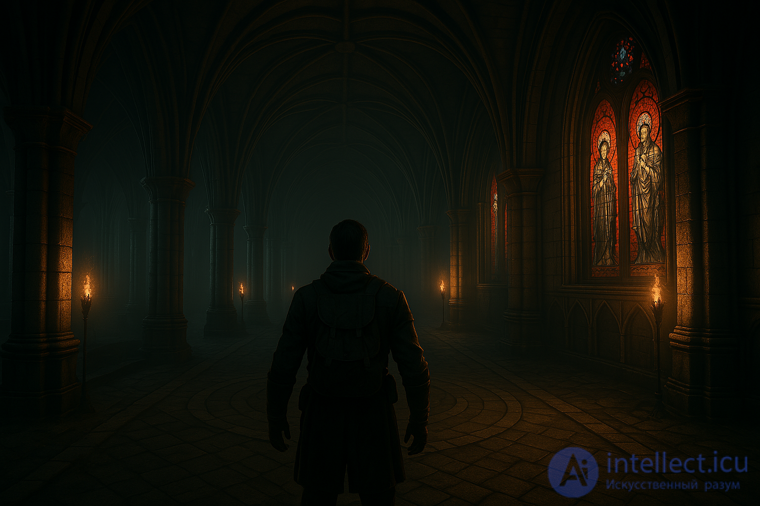 Features of architecture in video games 2d and 3d dungeons