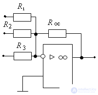 Circuit design of electronic devices based on operational amplifiers Totalizer Differentiator Integrator