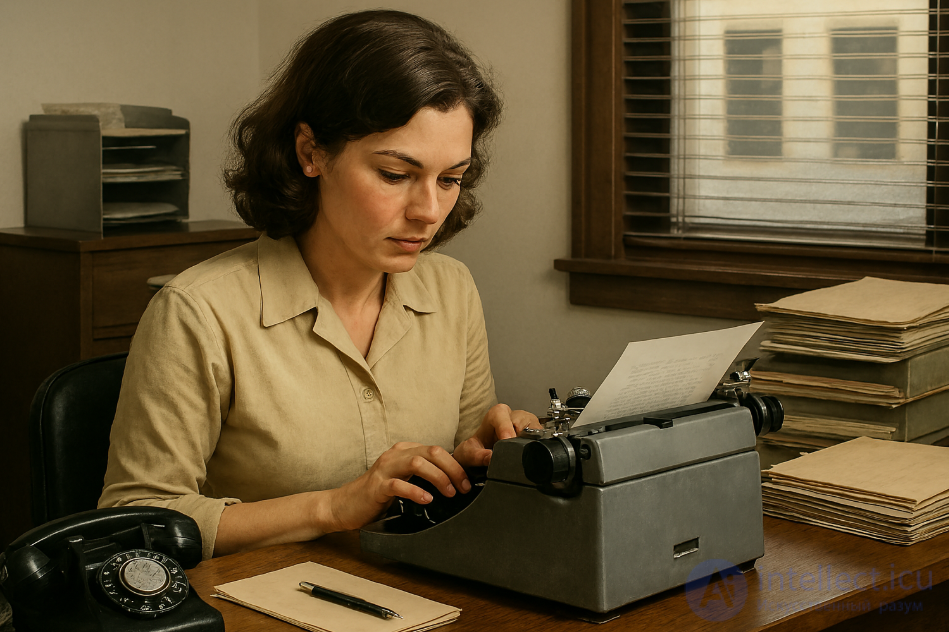 Typist secretary