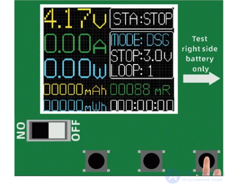 Review and Manual, Specifications, Case for the BT4-1CHN 18650 Lithium Battery Capacity and Resistance Tester