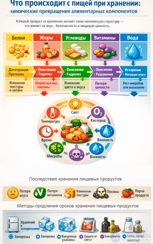 Chemical Changes in Food Components During Storage