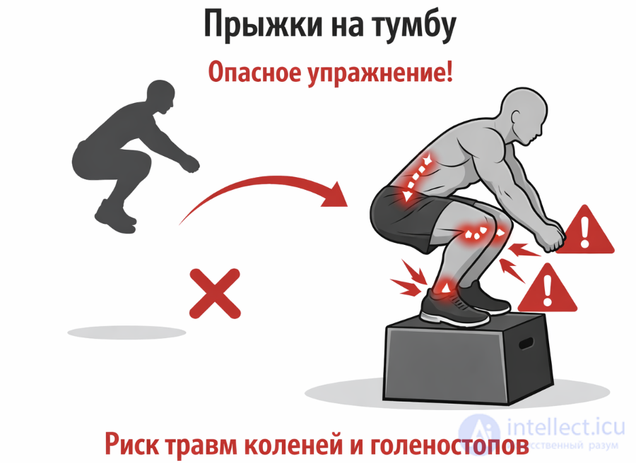 Dangerous exercises in sport and fitness, and in everyday work