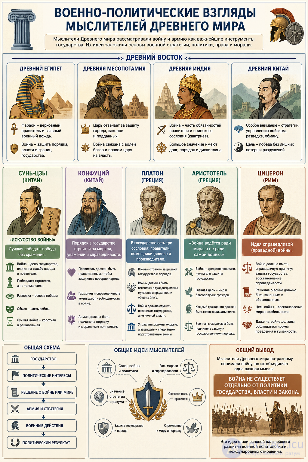 2.1. The military-political views of the thinkers of the Ancient World